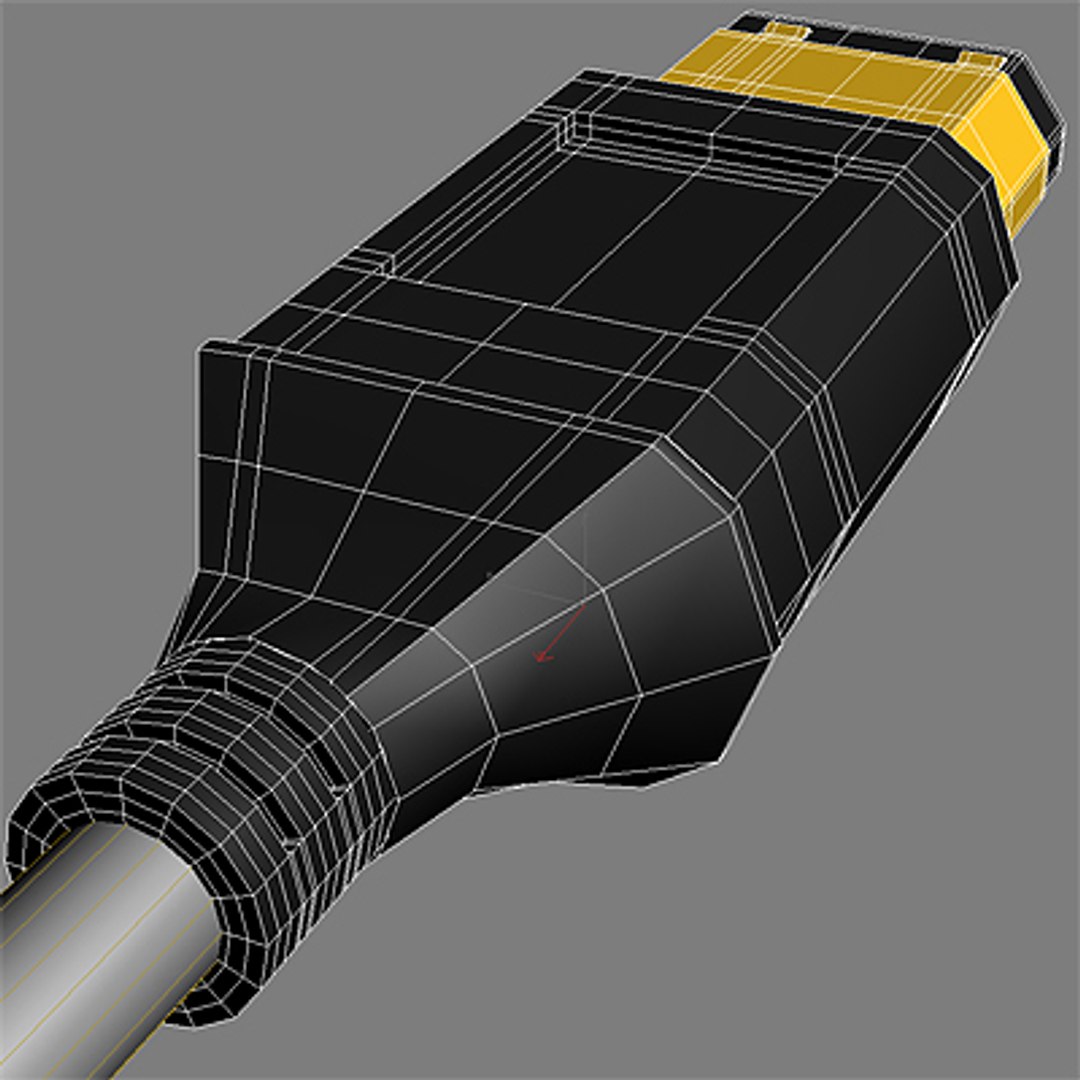 3d Model Firewire Cable