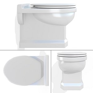 3D wall-hung toilet caprigo model