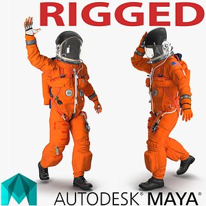 US Advanced Crew Escape Suit ACES Rigged for Maya