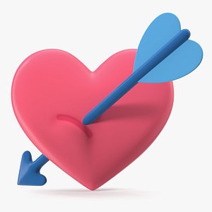 3D Heart with Arrow Emoji
