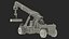 Reach Stacker Nielsen NCN 180TH lädt Betonbarrieren, ausgerüstet für Maya
