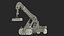 Reach Stacker Nielsen NCN 180TH lädt Betonbarrieren, ausgerüstet für Maya