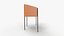 Table Desk Leather 3D model