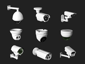 Security Camera Collection 3D Model