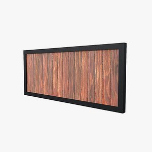 fence wood wooden model