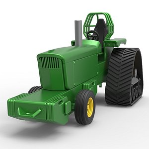 Diecast Pulling tracked Tractor Pro Stock Scale 1 to 25 3D model