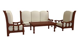 3D maharaj grand sofa set