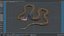 Serpente marrone orientale animato