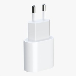 Apple 20W USB-C Power Adapter EU 3D model