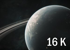3D 16K Photorealistic Planet