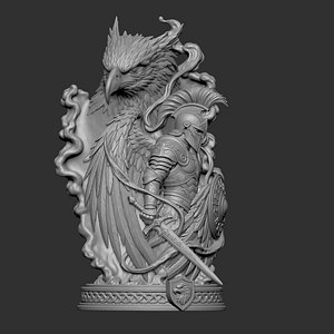 3D model rendering of an Eagle Spartan Warrior