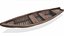 Wooden Boat With Cabin Low-poly PBR