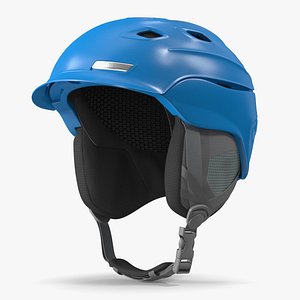 Blue Ski Helmet model