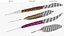 Pheasant and Guinea Fowl Feathers Set Brown Fur