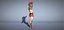 Gladiator-Soldat mit Schwert und Schild - 3D-Modell