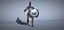 Gladiator-Soldat mit Schwert und Schild - 3D-Modell