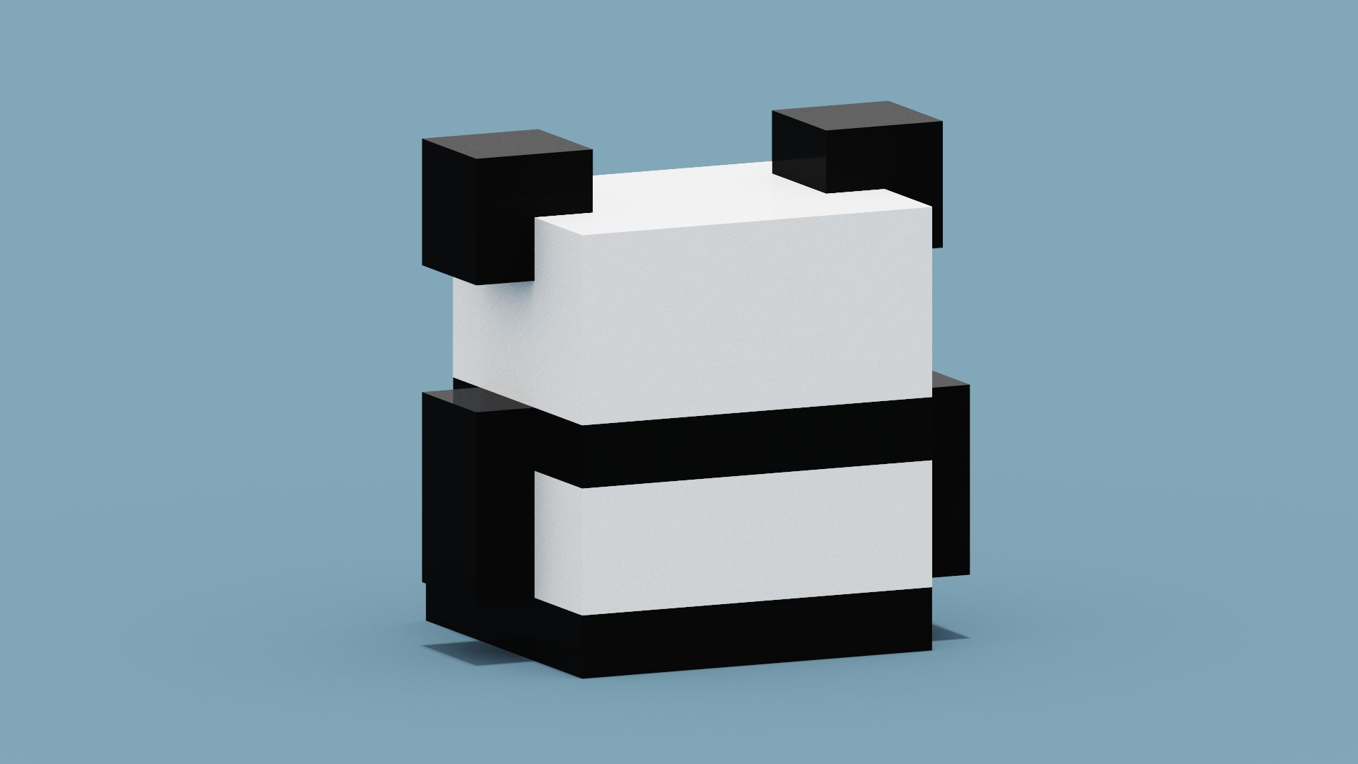 3D Voxel Panda Model - TurboSquid 1918675