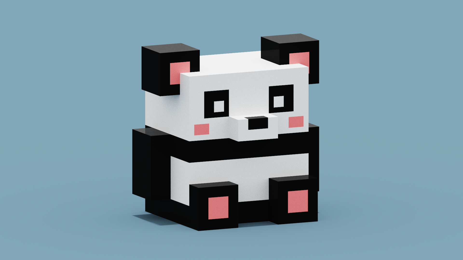 3D Voxel Panda Model - TurboSquid 1918675