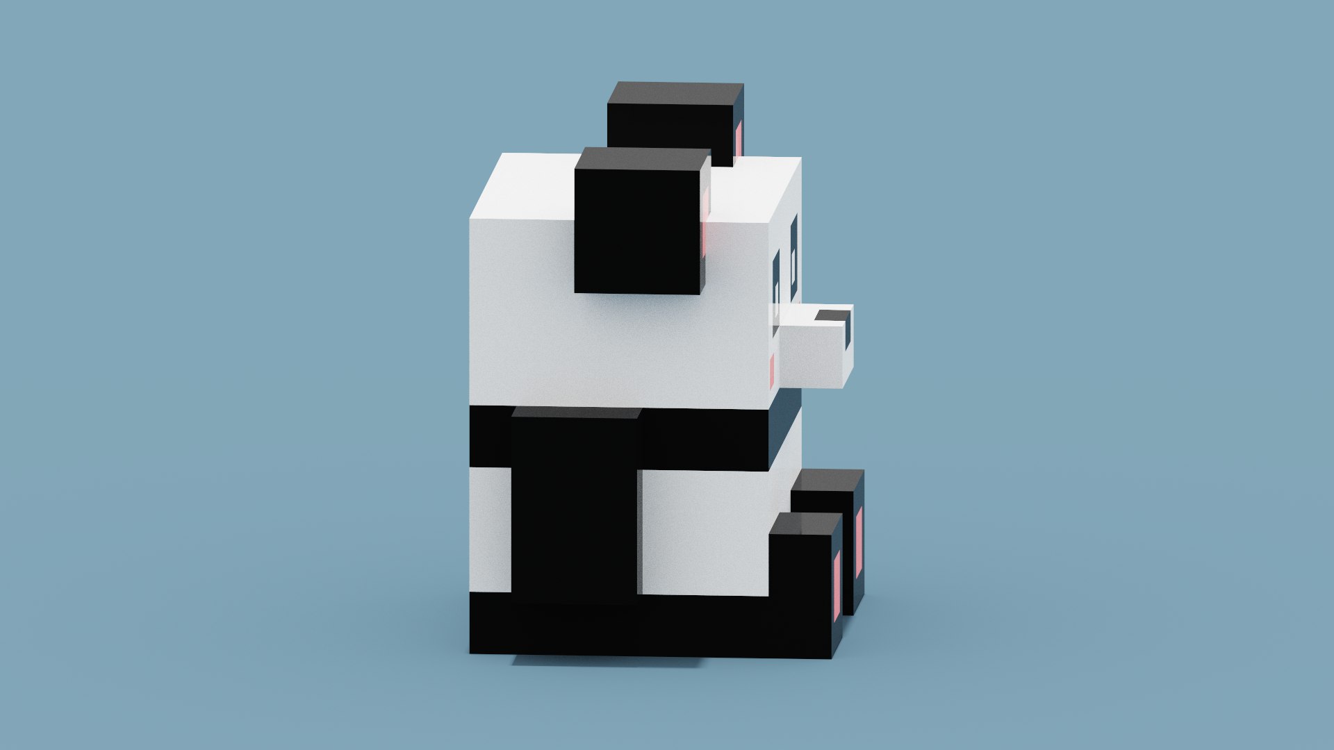3D Voxel Panda Model - TurboSquid 1918675
