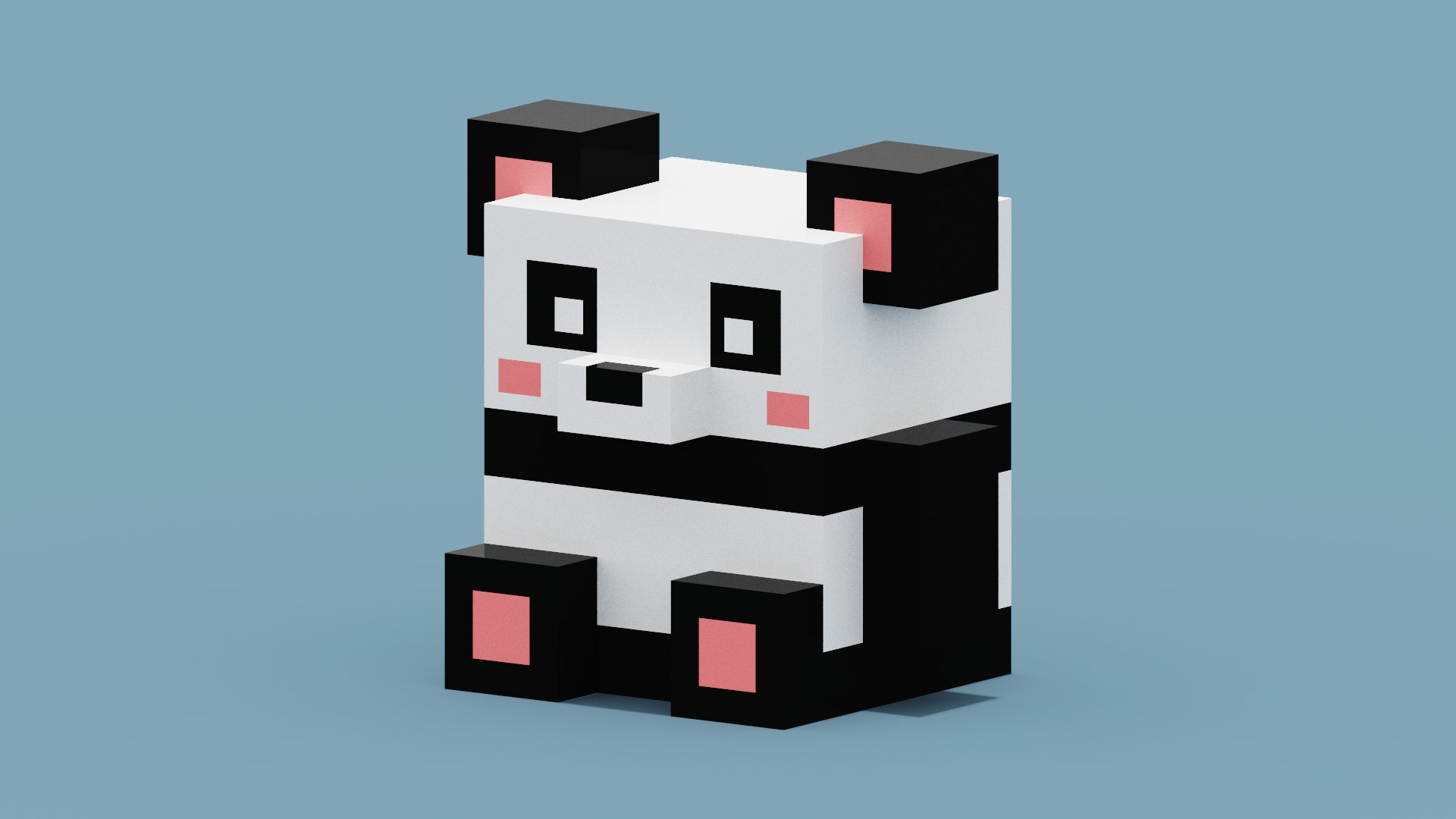 3D Voxel Panda Model - TurboSquid 1918675