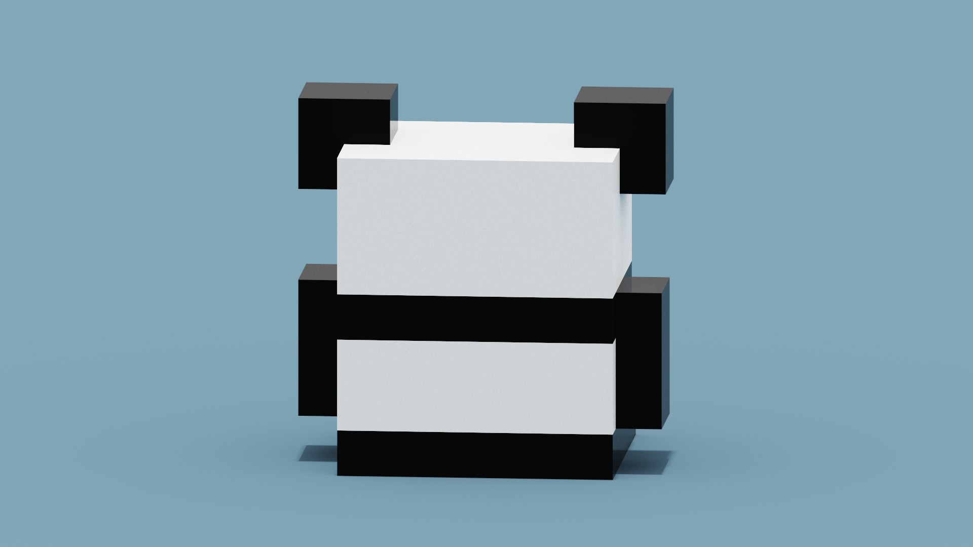 3D Voxel Panda Model - TurboSquid 1918675