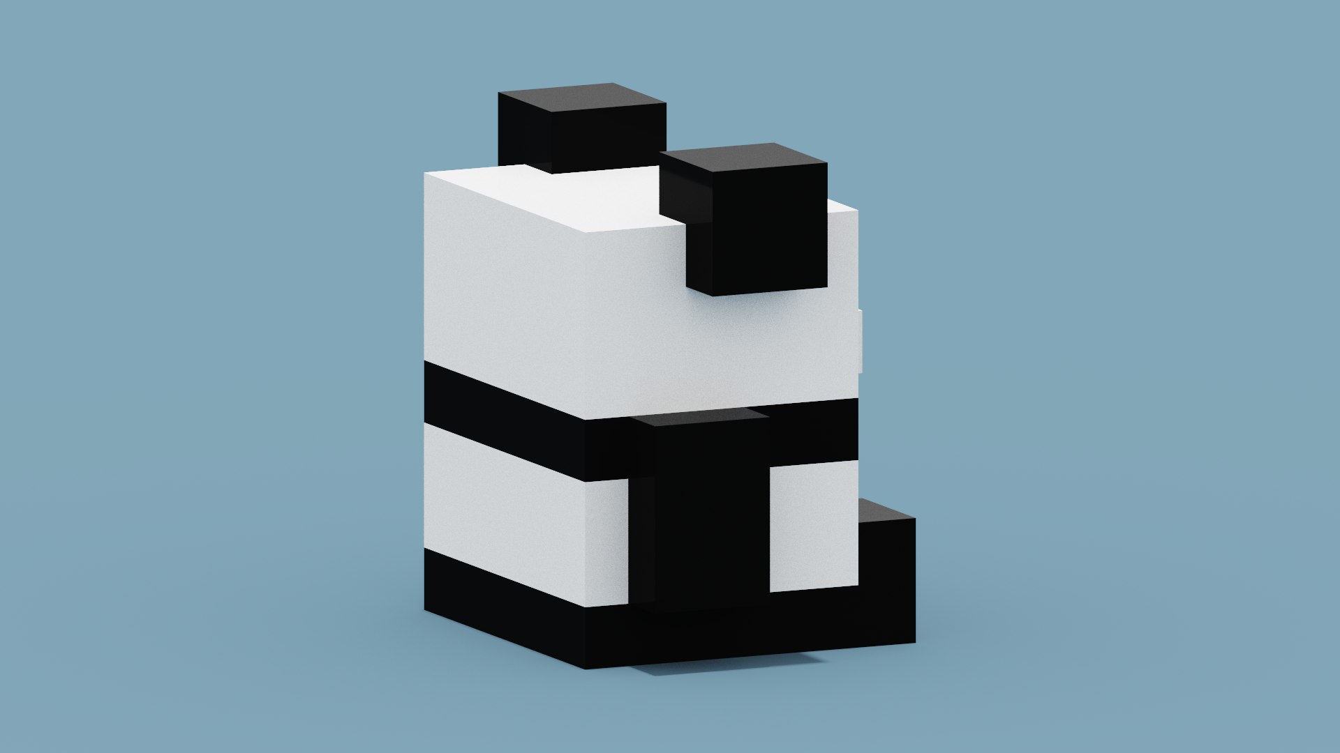 3D Voxel Panda Model - TurboSquid 1918675