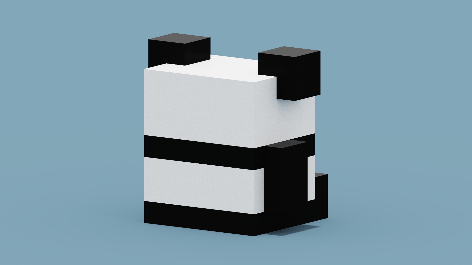 3D Voxel Panda Model - TurboSquid 1918675