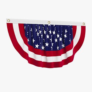 3D model United States Flag Patriotic Bunting