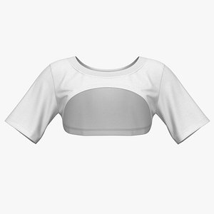 3D T-shirt Female 4v PBR