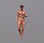 Personaggio del gioco 3D truccato uomo nudo