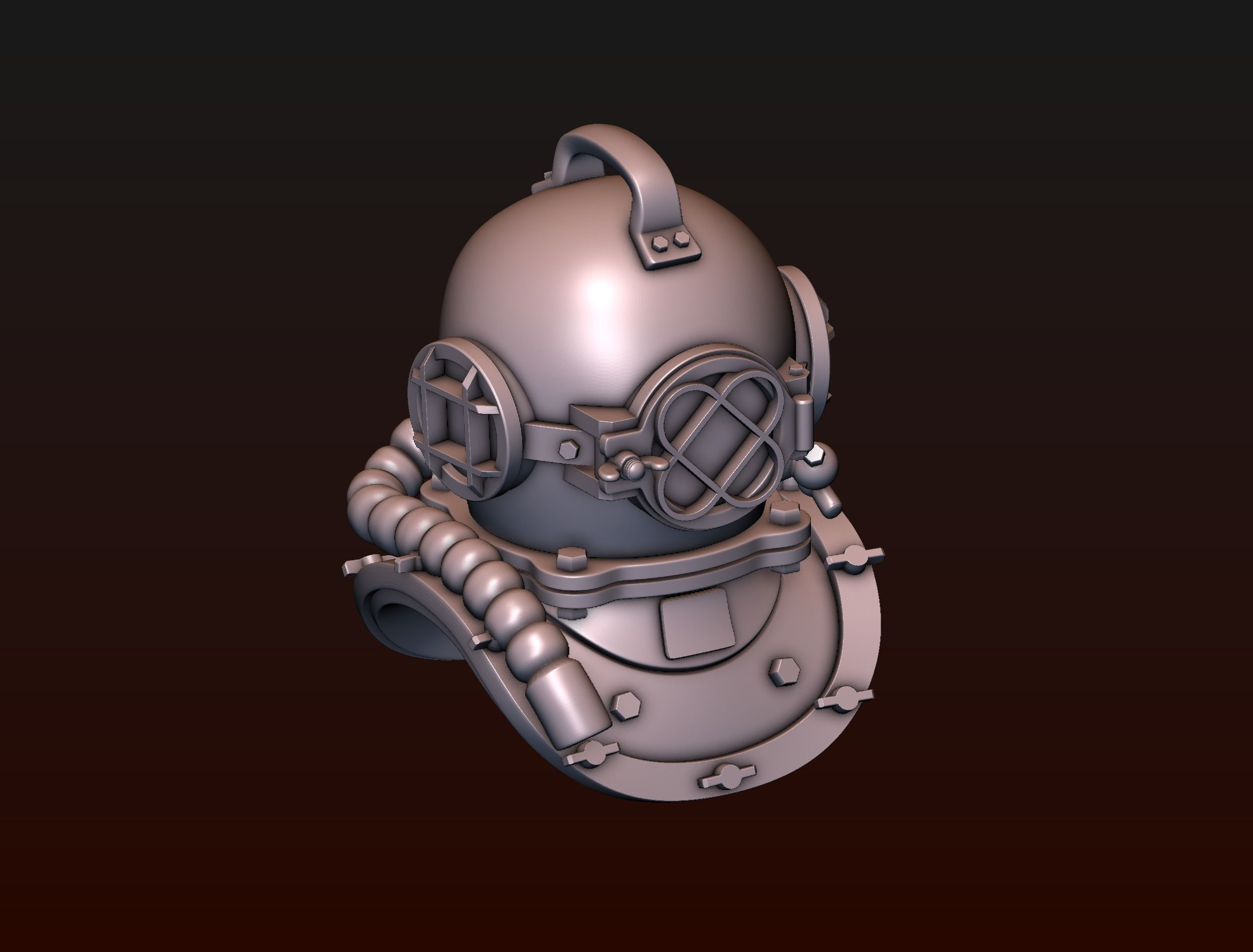 3D Diving Helmet 3D print TurboSquid 1872751