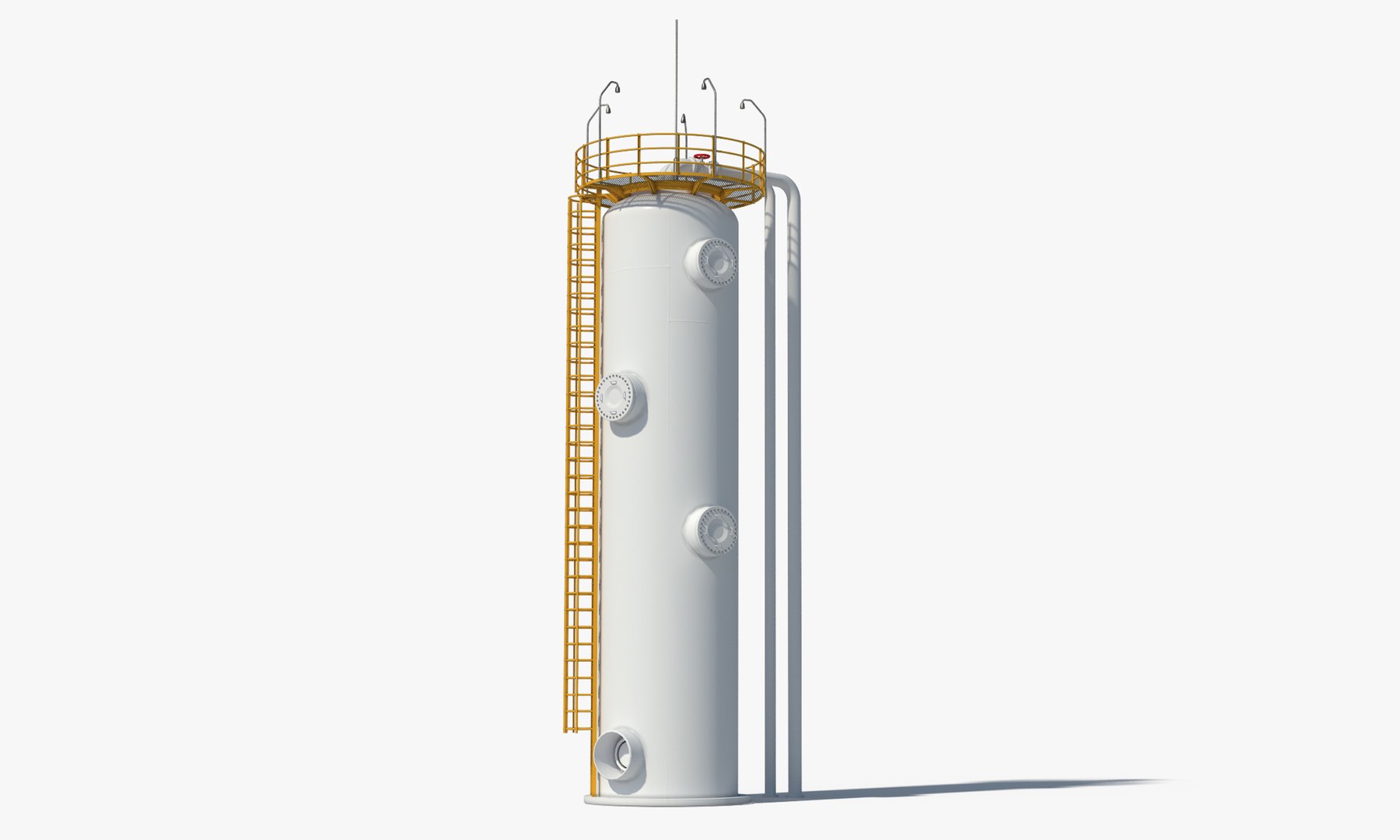 Oil Gas Storage 3d Model