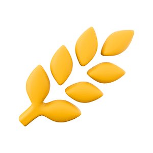 3d wheat icon
