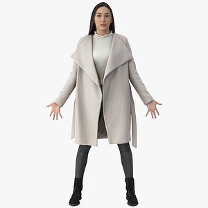 3D Elizabeth Casual Winter A Pose 02