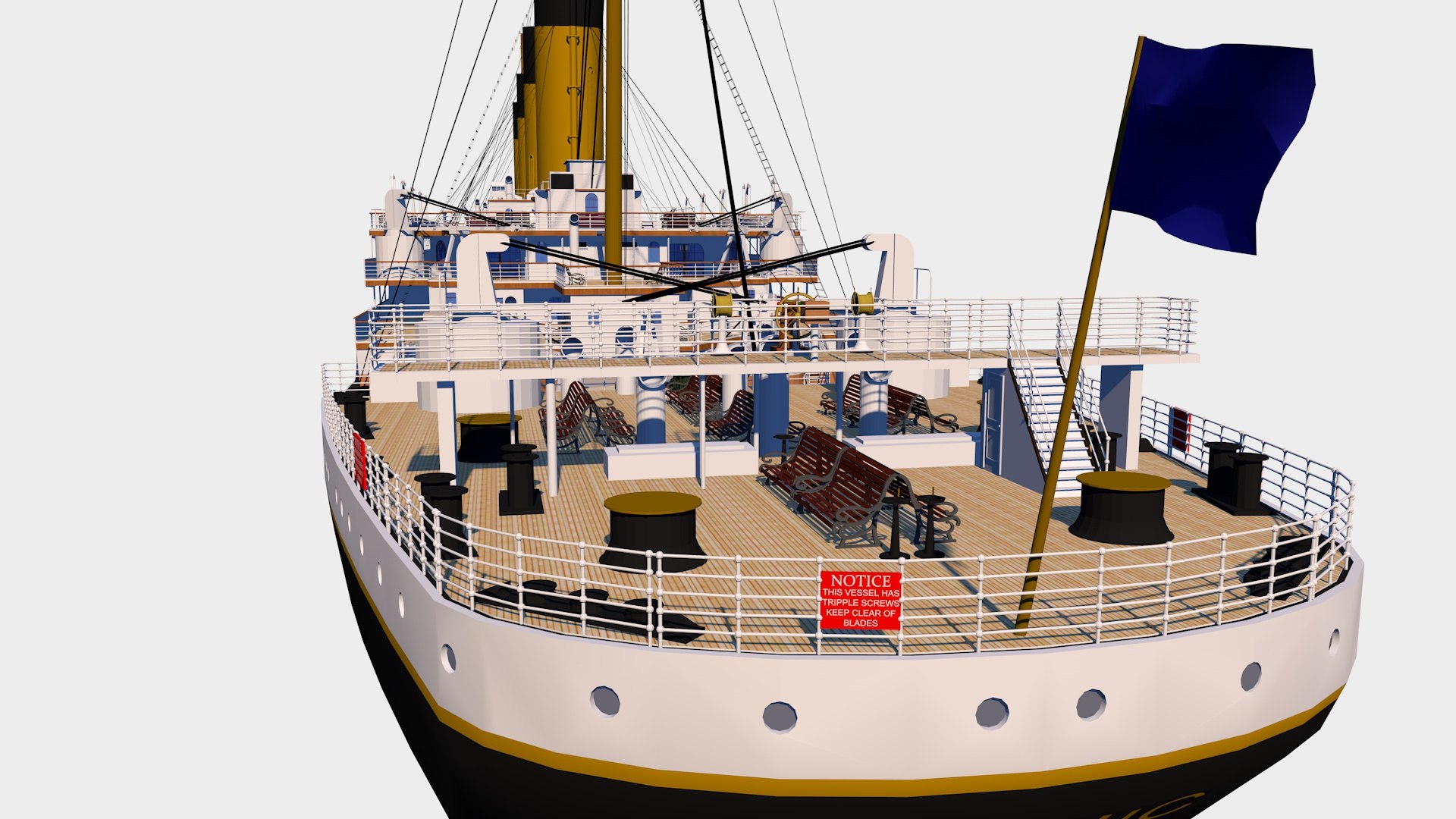 3D The Titanic - Detailed Model Model - TurboSquid 1985611