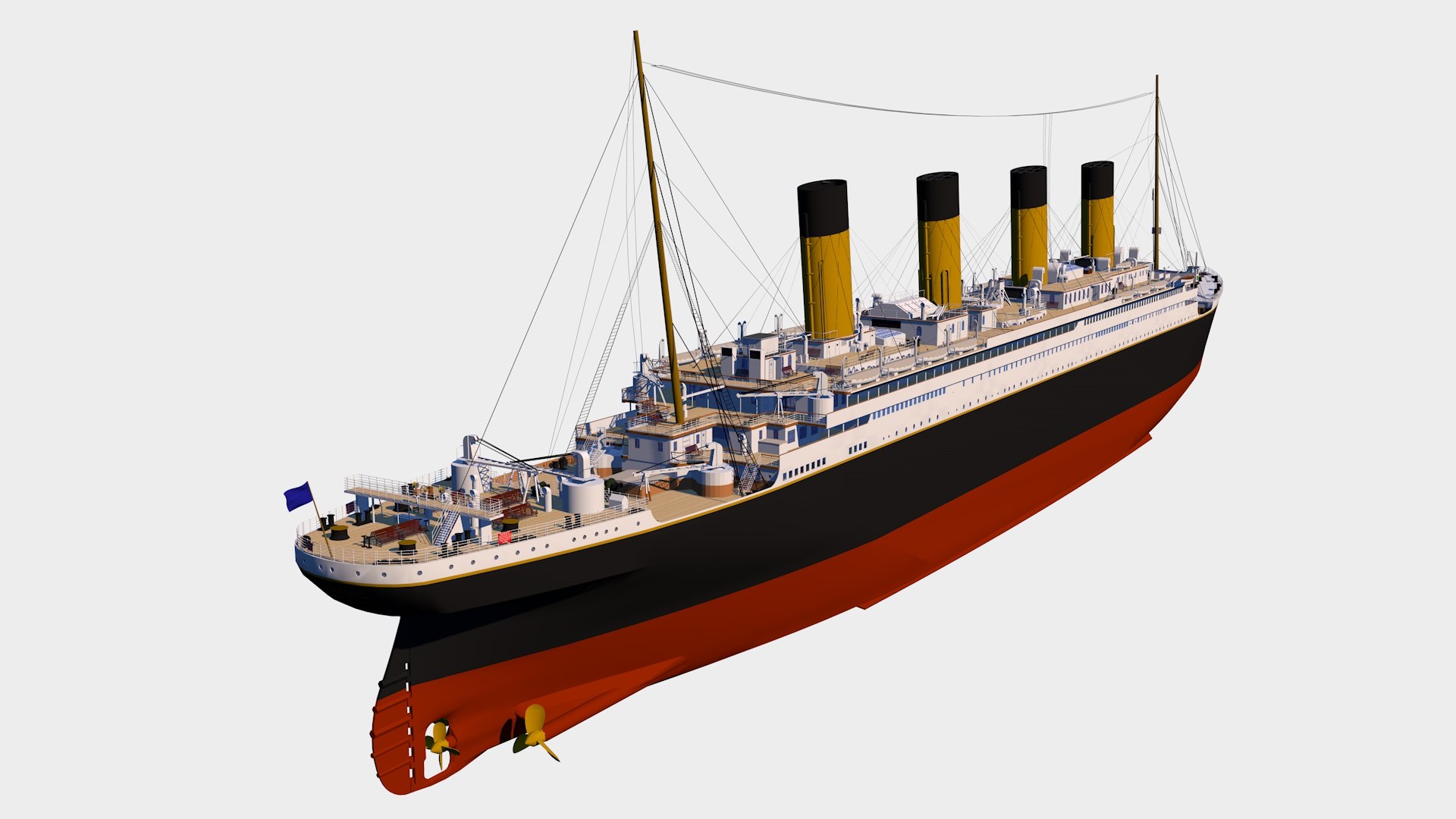 3D The Titanic - Detailed Model Model - TurboSquid 1985611