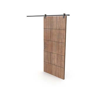 3D sliding door model