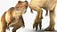 3D tyrannosaurus rex walking animal
