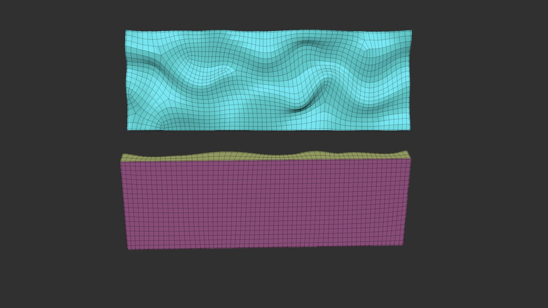 3D Model Wavy Wall Art Panel - TurboSquid 2336151