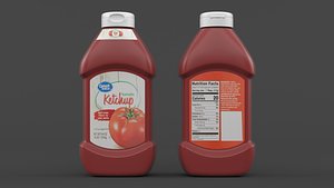 Ketchup Bottle 3D