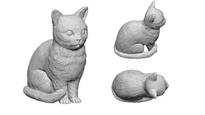 Cat for 3d printing 3D model