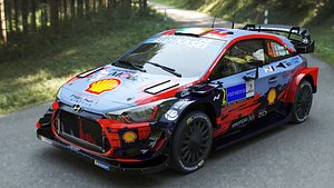 3D 2021 Hyundai i20 Coupe WRC V1  - 3D Car model
