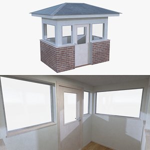 guard building interior 3d model