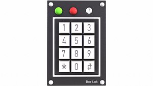 Keypad Door Lock 3D