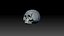 skull low poly