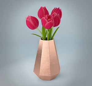 tulips vase model