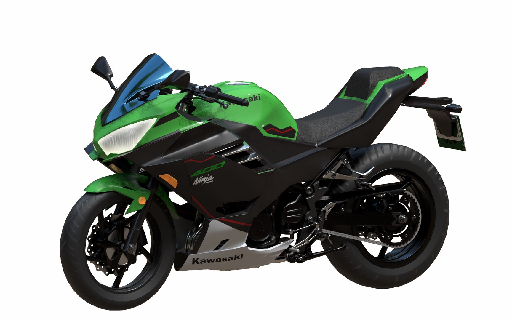 3D Model Ninja 400 - TurboSquid 2493807