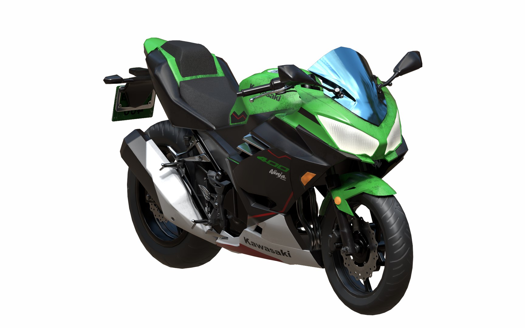 3D Model Ninja 400 - TurboSquid 2493807