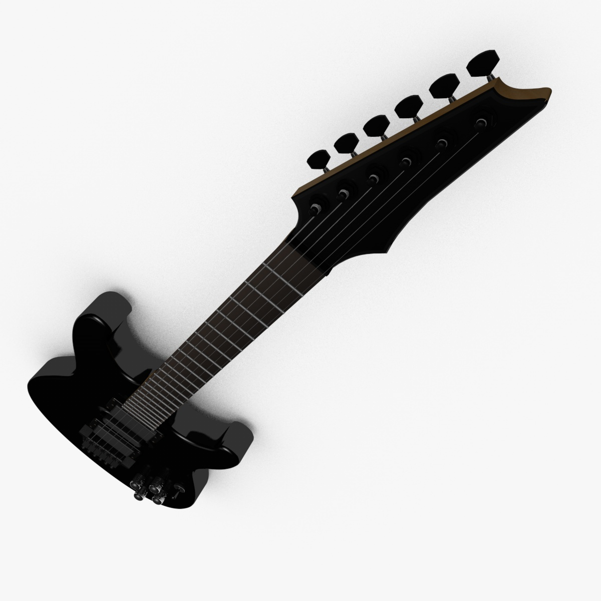 3d fender electric guitar model