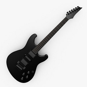 3d fender electric guitar model